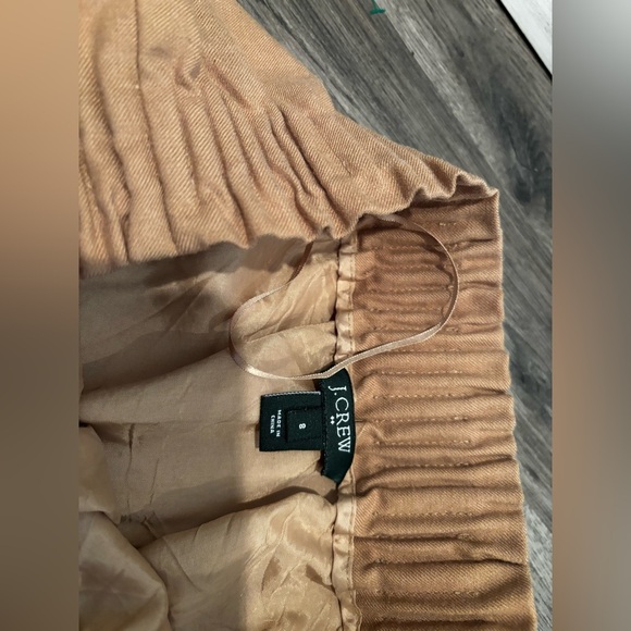 J. Crew Camel Mini Skirt wool blend fall neutral minimalist short size 6 - Picture 10 of 11